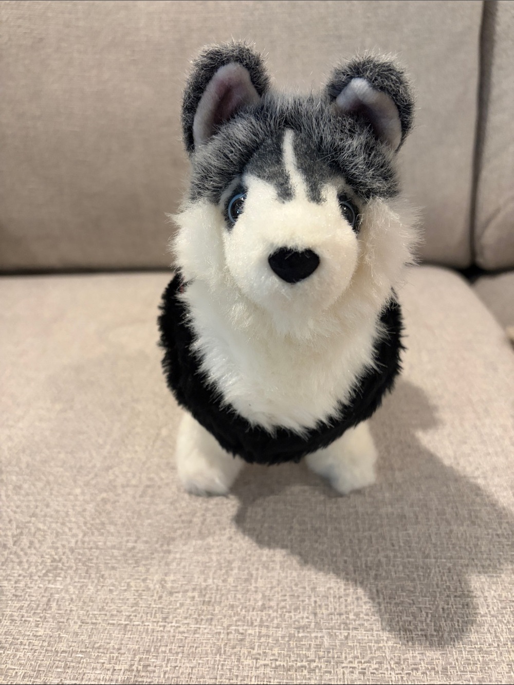 American Girl Plush Husky Dog Toy - Gray, White & Black Soft Stuffed Pet